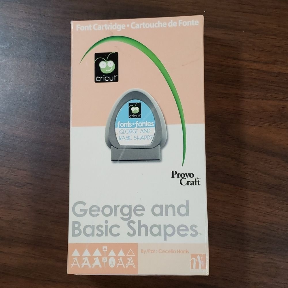 GEORGE & BASIC SHAPES FONT Cricut - SIGN SLOTTED CHARM SILHOUETTE SHADOW